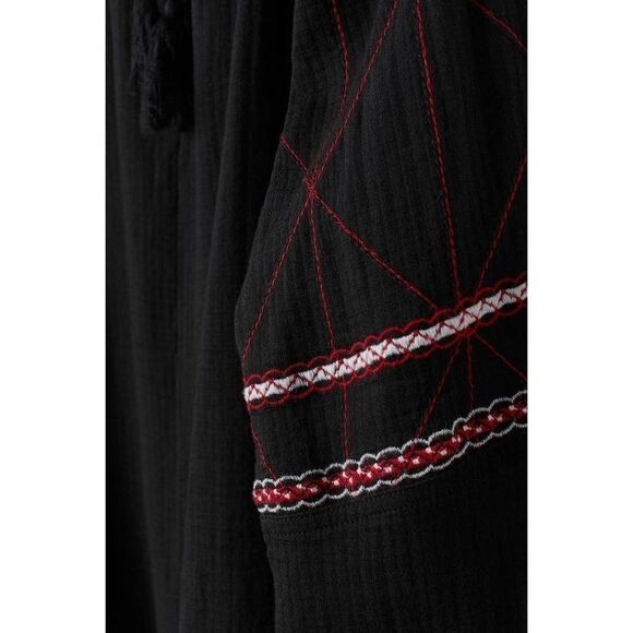 Embroidered blouse top H&M black new - Picture 3 of 3